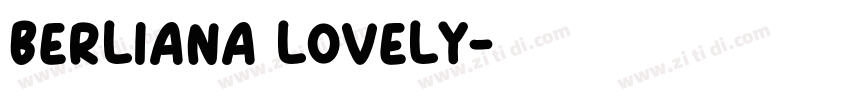 BERLIANA LOVELY字体转换